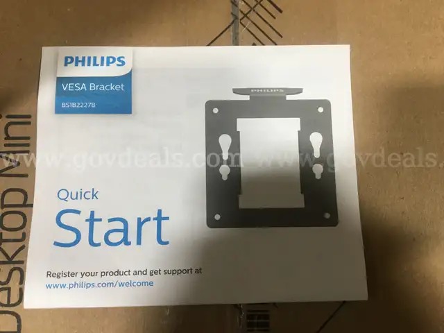 LOT OF: 500+ Philips BS1B2227B SmartErgoBase Monitor Stand Mount 100x100 VESA