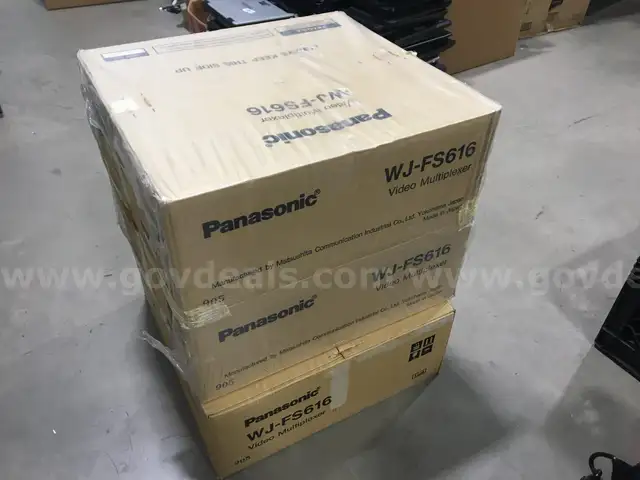 Lot of 3: Panasonic WJ-FS616 Video Multiplexer