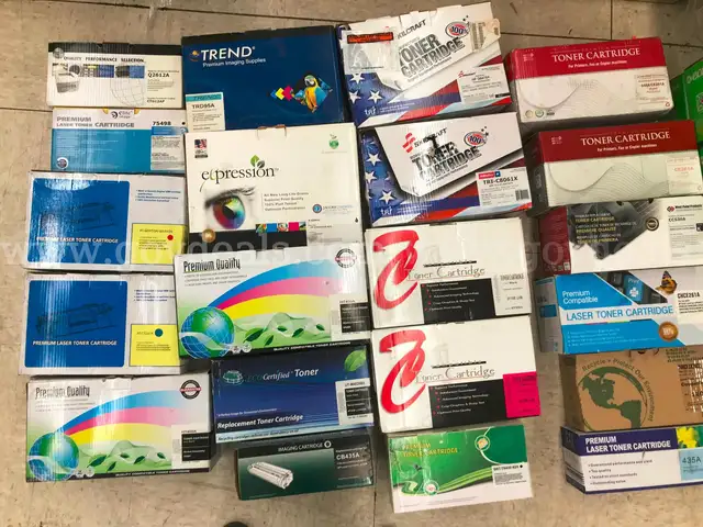 Lot of 45:  Assorted toner cartridges new in box.