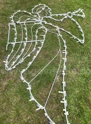 Large Angel &#x26; Snowflake Lighted Christmas Displays