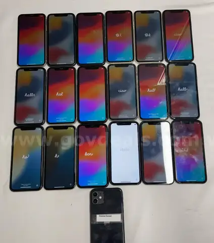 Apple 11 iPhones, 128GB &#x26; 64GB, Qty of 19 Phones in Lot, Excellent Condition for Most (See Description for Info)