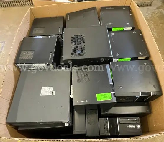 DESKTOPS & MORE - Qty of Approx 145 Items in Lot - NOTICE See Below for Add'tl Fees (if applicable)  * See Attached PDF*