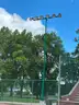 50 FOOT LIGHT POLES WITH METAL HALITE LIGHTS &#x26; WIRING HARNESS ATTACHED