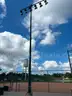 50 FOOT LIGHT POLES WITH METAL HALITE LIGHTS &#x26; WIRING HARNESS ATTACHED