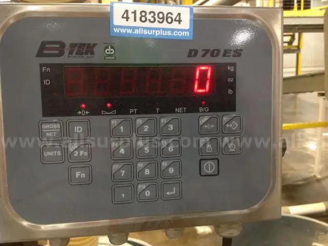 B-Tek Mdl D70ES Scale indicator with 48in by 48in Platform scale