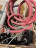Air powered bin whip set up