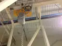 Harrington 2 Ton Hoist with jib and stand