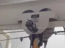 Harrington 2 Ton Hoist with jib and stand