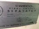 Sweco Mdl. US60C12886 Screener