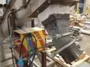 Mobile screw auger with hopper