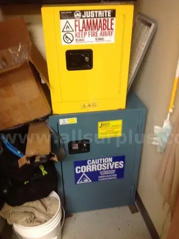 2ea Small 1dr Flammable cabinet