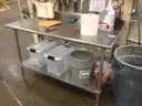 11ea Stainless steel 60in by 30in tables