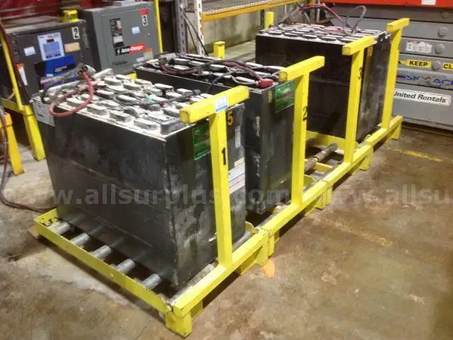 4ea Forklift battery stand