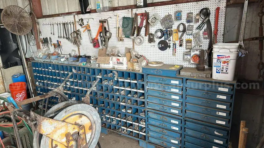 Workshop Storage Cabinets with Hardware &#x26; Hand Tools