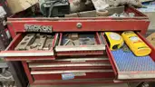 Stack-On Master Series Tool Chest and Storage Shelf w/ Contents