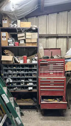 Stack-On Master Series Tool Chest and Storage Shelf w/ Contents