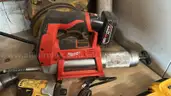 Milwaukee and Dewalt Hand Tool and Battery Set and Table