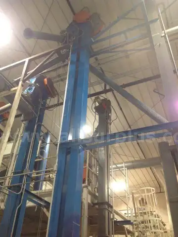 approx. 22ft Universal Industries Mdl. C-300 Bucket elevator
