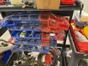Parts organizer &#x26; two carts with contents.