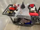 Parts organizer &#x26; two carts with contents.