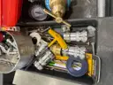 Parts organizer &#x26; two carts with contents.