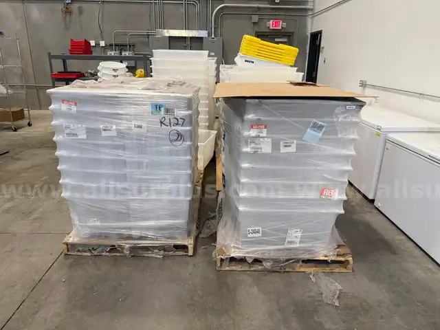 Approx. 45 Units ea. Uline Stack and Nest Container