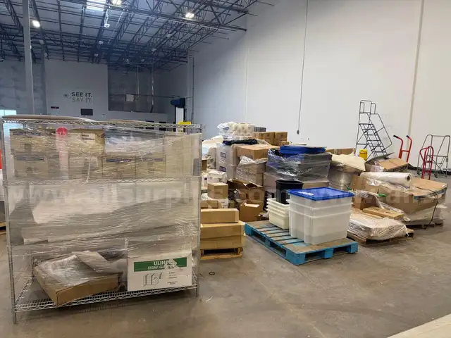 Approx. 10 pallets of industrial Office Supply