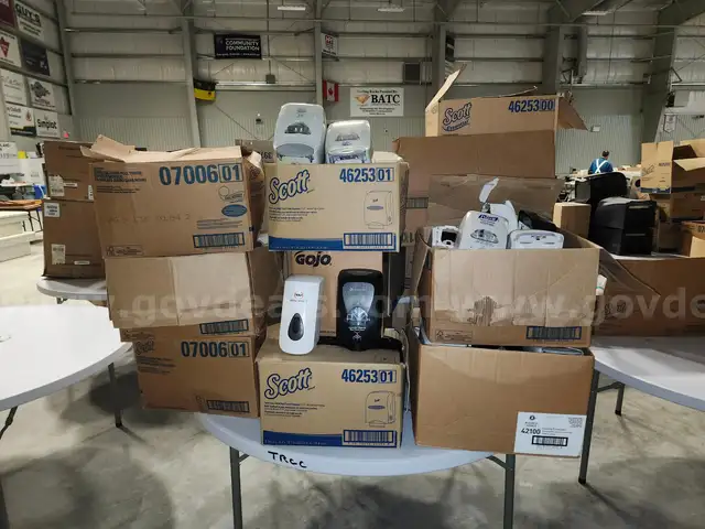 Lot of Soap and Hand Sanitizer Dispensers