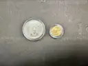 Ten Dollar Gold Coin and Silver Dollar