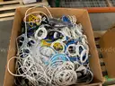Box of Cables and Cords 29&#x27;x29x36