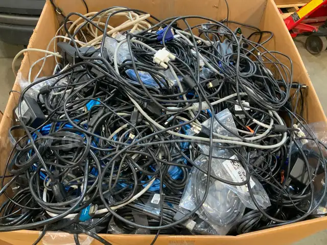 Assorted Cables &#x26; Cords 29x29x40