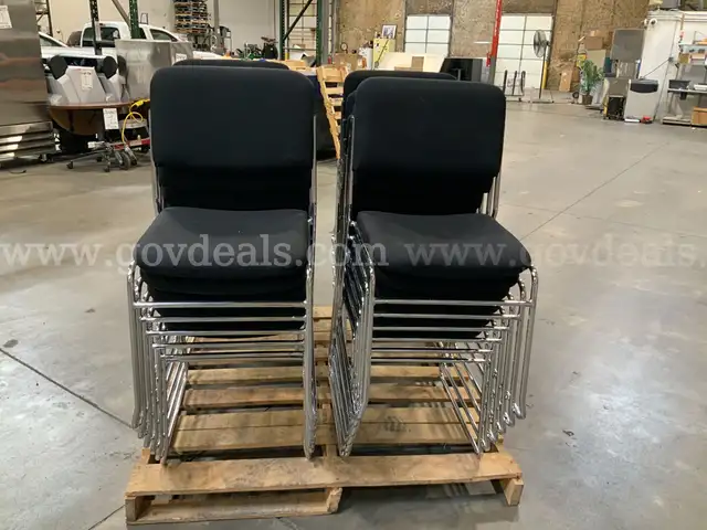 24 Black Office Chairs