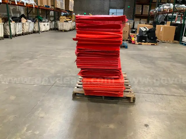 Pallet of Red Gym Mats
