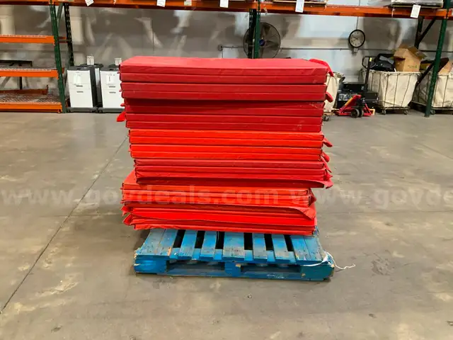Pallet of Red Gym Mats