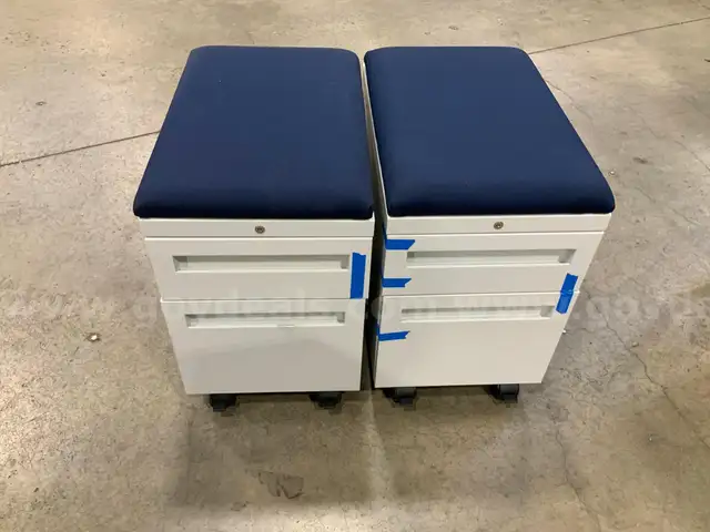 2 Rolling Drawer Cabinets