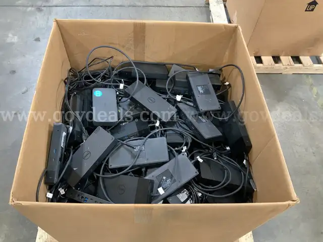 Box of Assorted Docking Stations 36x29x29