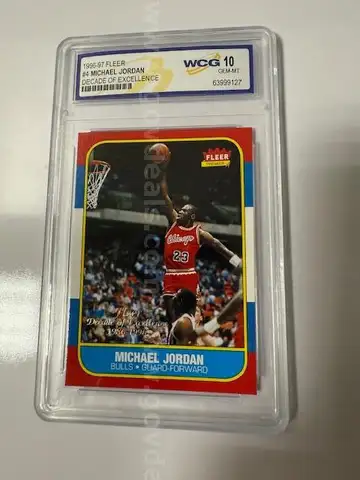 MICHAEL JORDAN 1996-97 Fleer ULTRA DECADE OF EXCELLENCE Premier Card #4 GEM-MINT 10