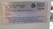 Autoclave Engineers 1000 Series EZE Seal Reactor 3300 PSI