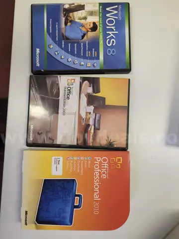 Microsoft Works 8, Office 2003 and Office Professional 2010