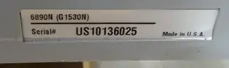 Agilent 6890N (G1530N) Network GC System