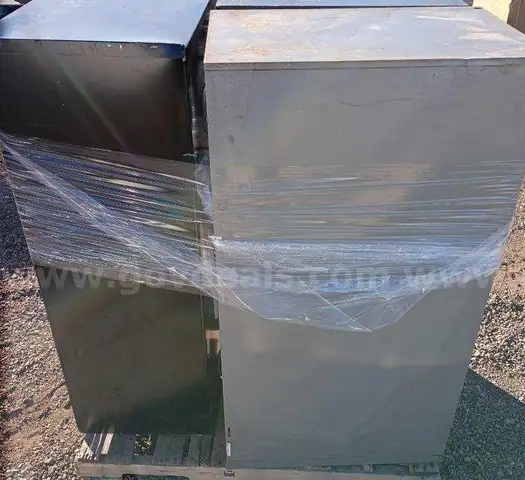 Misc. storage and file cabinets, shelving (Stored outside)