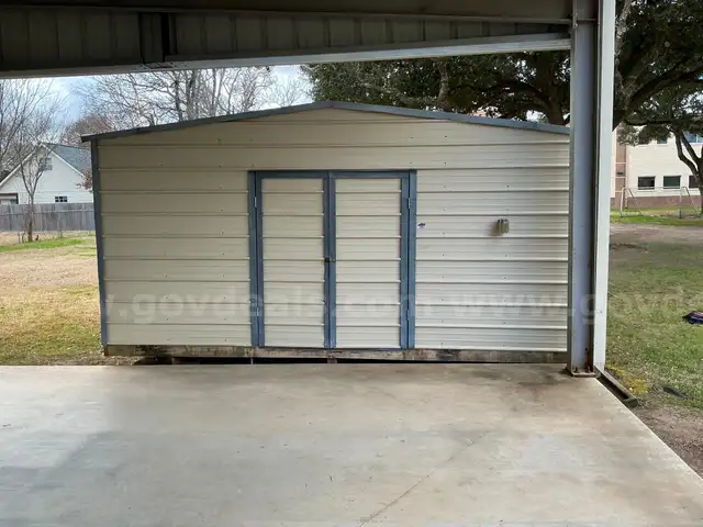 Portable  Storage Shed- Approximately 16' W x 24' D x 8' H