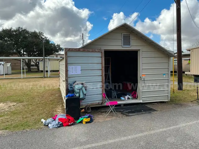 Portable  Storage Shed- Approximately 14' W x 20' D x 10' H