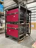 4 PACK RACK LINCOLN ELECTRIC DC-600 WELDER SYSTEM