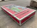 UNUSED CHERY INDUSTRIAL GOLD MOUNTAIN 12FT X 20FT SINGLE TRUSS STEEL CARPORT