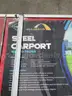 UNUSED CHERY INDUSTRIAL GOLD MOUNTAIN 12FT X 20FT SINGLE TRUSS STEEL CARPORT