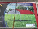 UNUSED CHERY INDUSTRIAL GOLD MOUNTAIN 12FT X 20FT SINGLE TRUSS STEEL CARPORT