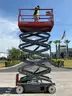 SKYJACK SCISSOR LIFT MODEL SJ4632, ELECTRIC; APPROX MAX PLATFORM HEIGHT 32 FT, BUILT IN BATTERY CHARGER, NON MARKING TIR