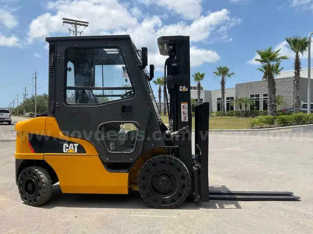 2014 CATERPILLAR FORKLIFT MODEL 2PD5000D, ENCLOSED CAB