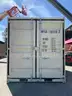 10FT OFFICE / STORAGE CONTAINER, FORK POCKETS WITH SIDE DOOR ENTRANCE &#x26; SIDE WINDOW, APPROX 99&#x27;&#x27; T x 86&#x27;&#x27; W x 108&#x27;&#x27; DEEP